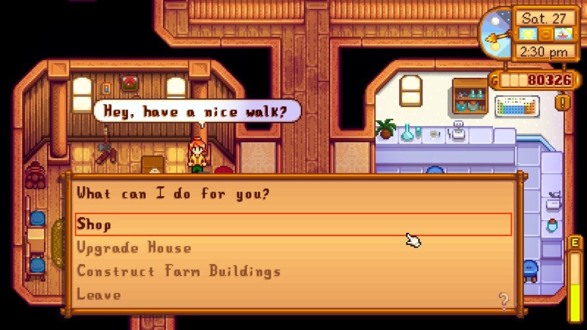 carpenter shop stardew