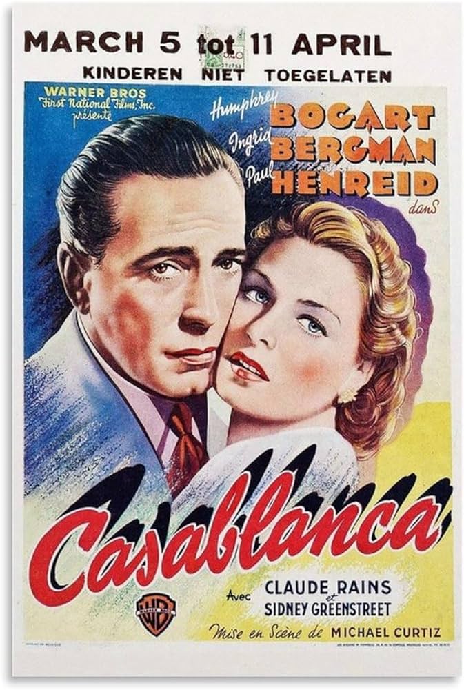 casablanca 1942 poster