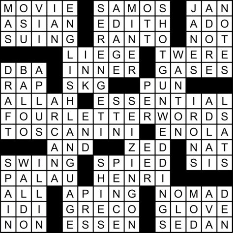 crushing defeats crossword