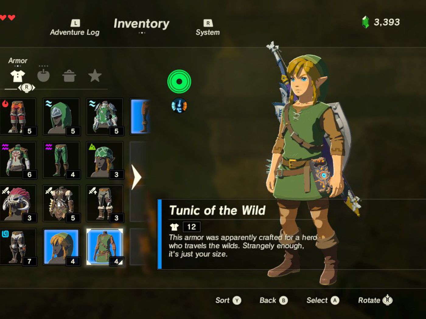 breath of the wild armor