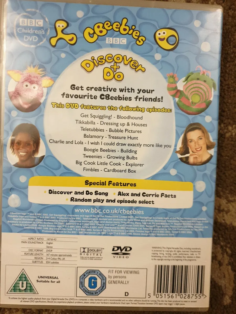 cbeebies discover and do dvd