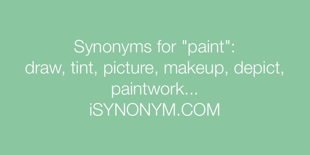 paint synonym