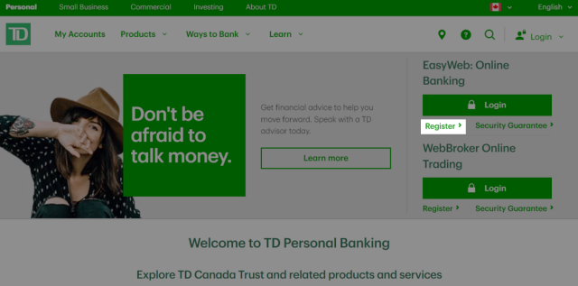 td canada trust easyweb