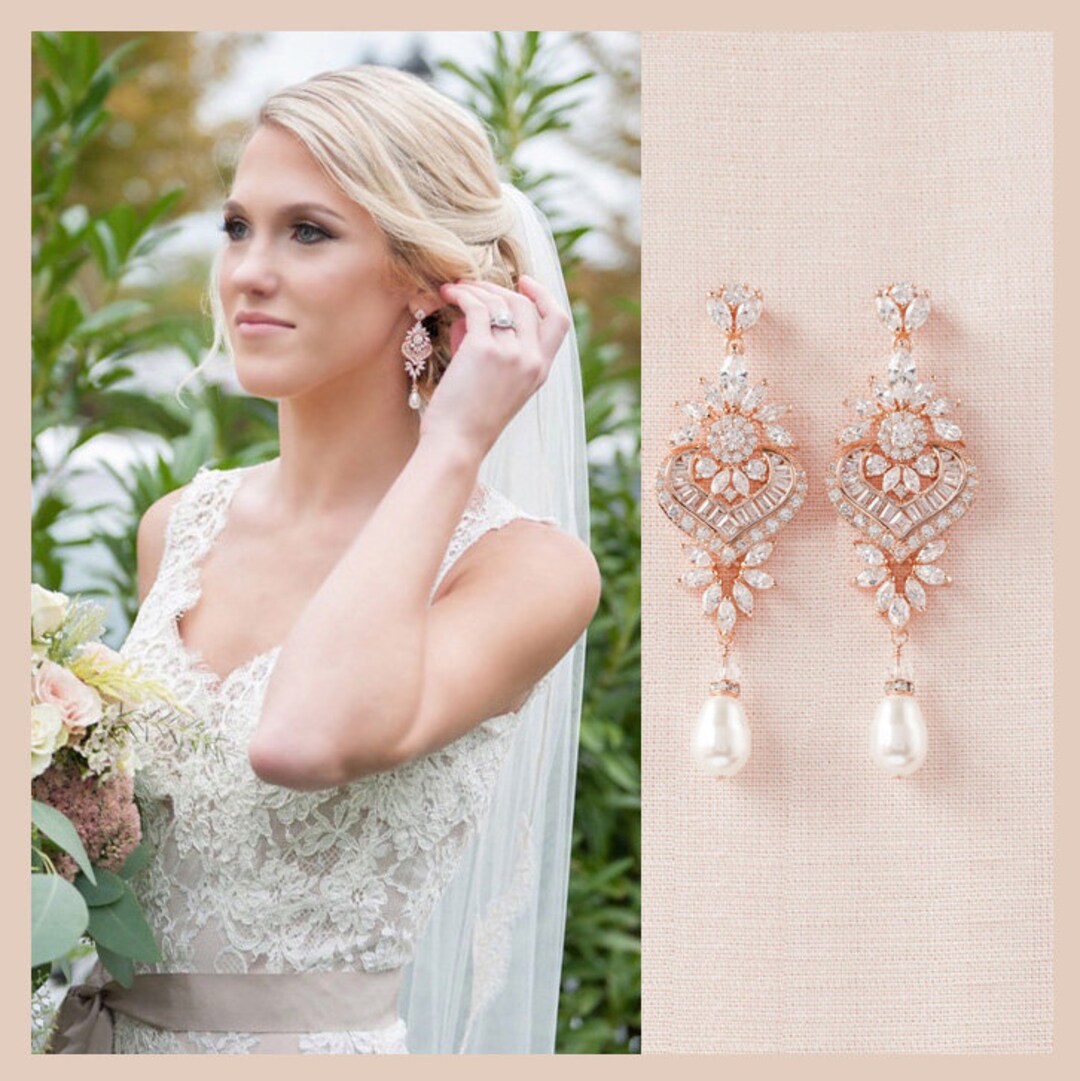 etsy bridal earrings