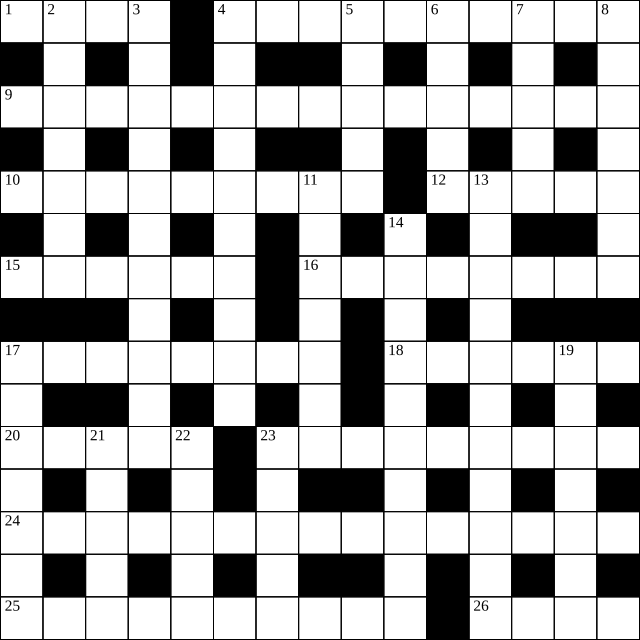 crossword clue type of letter