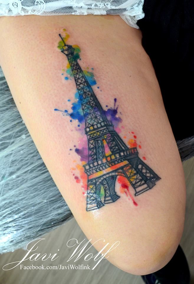 tatuajes de la torre eiffel