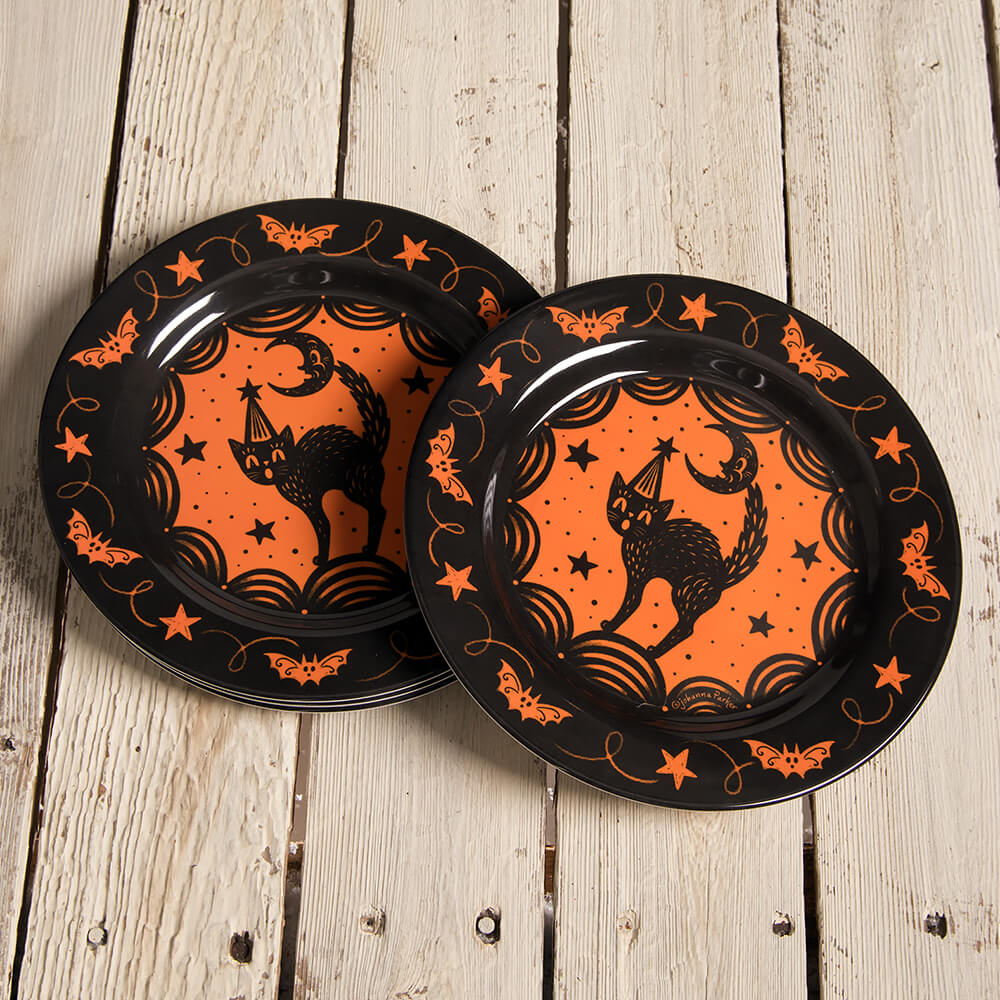 ceramic halloween plates