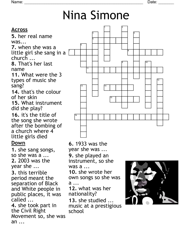 the terrible twos for example crossword