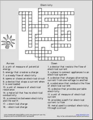 unit of electrical conductance crossword