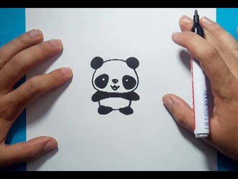 paso como dibujar un oso panda