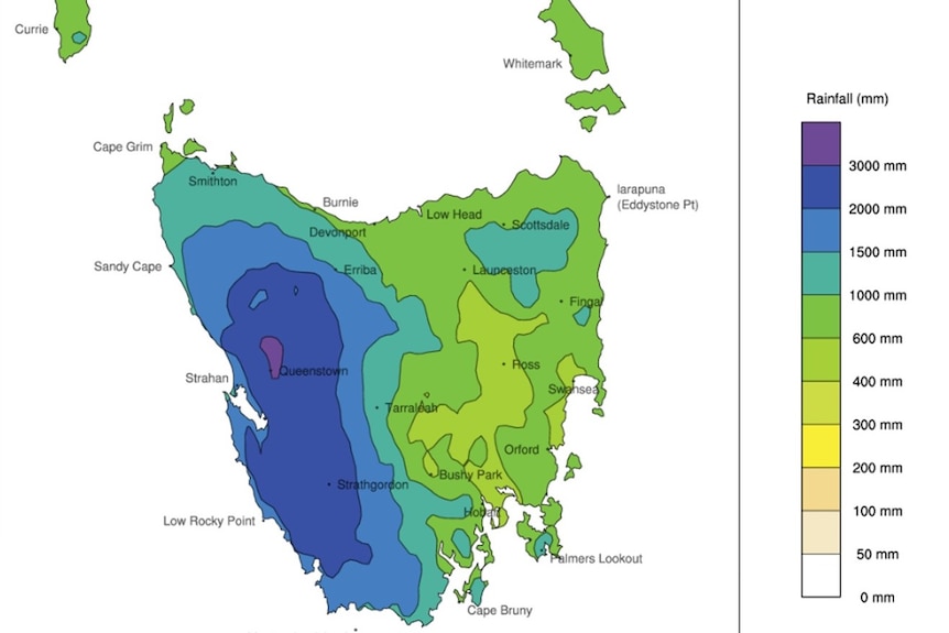 bom tasmania weather