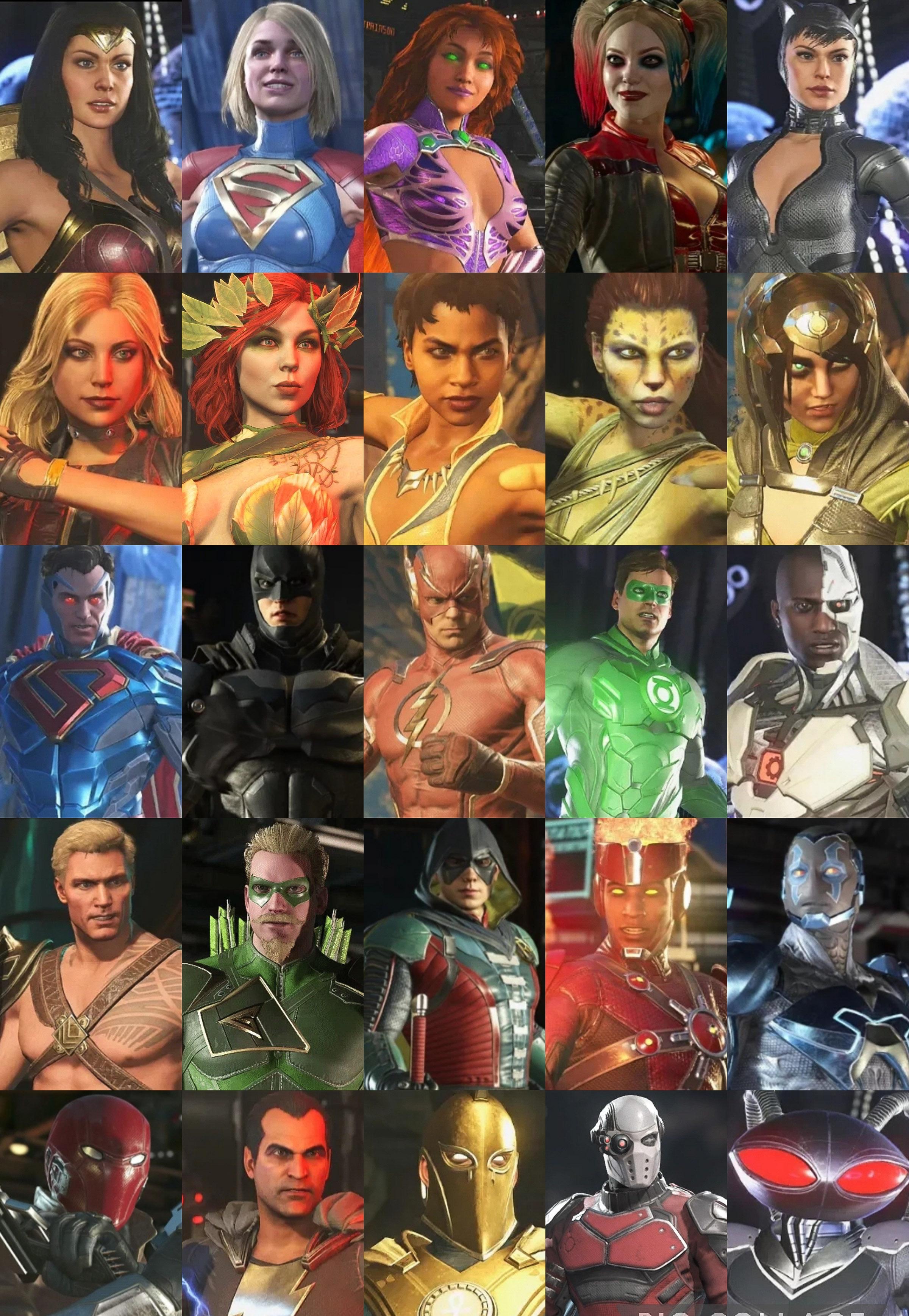 characters on injustice