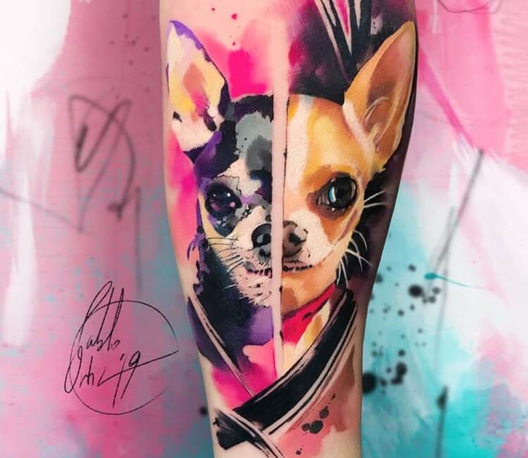 chihuahua dog tattoo