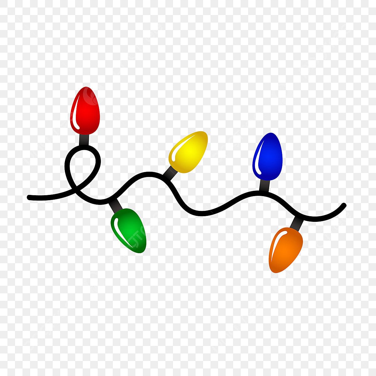 christmas lights clipart transparent