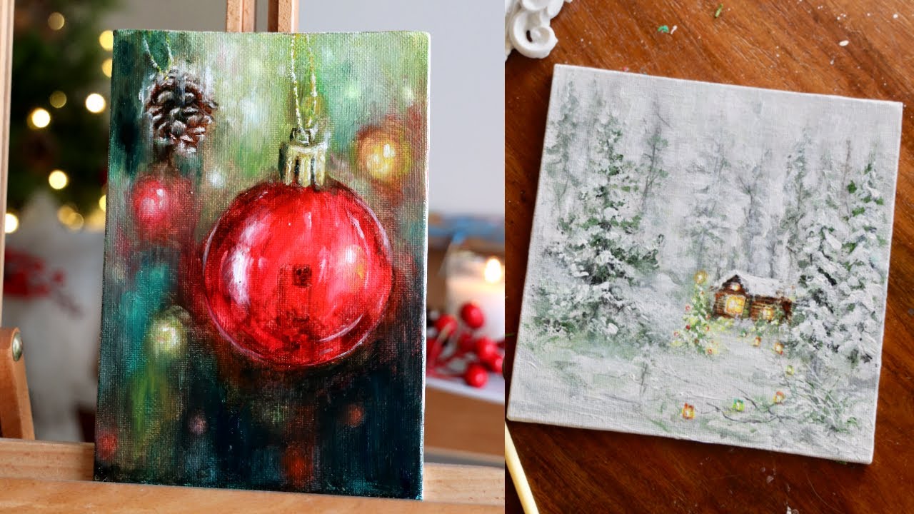 christmas painting ideas