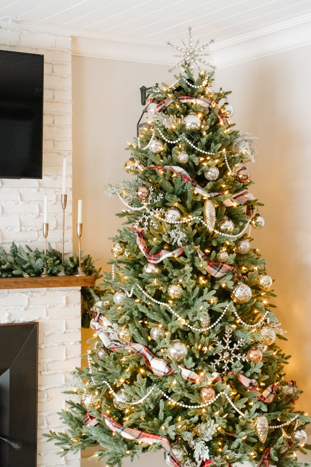 christmas tree bead garland