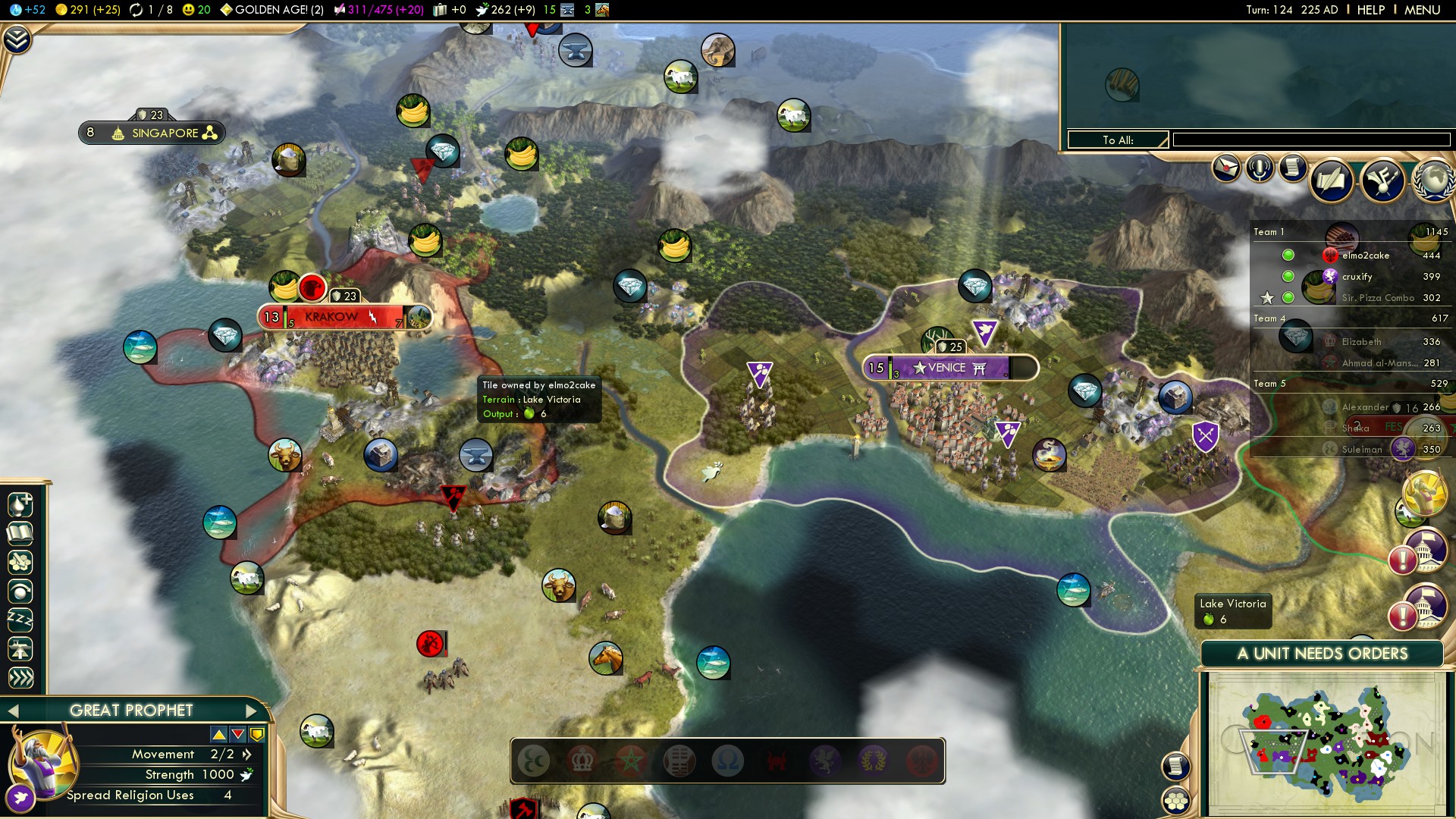 civ 5 start bias