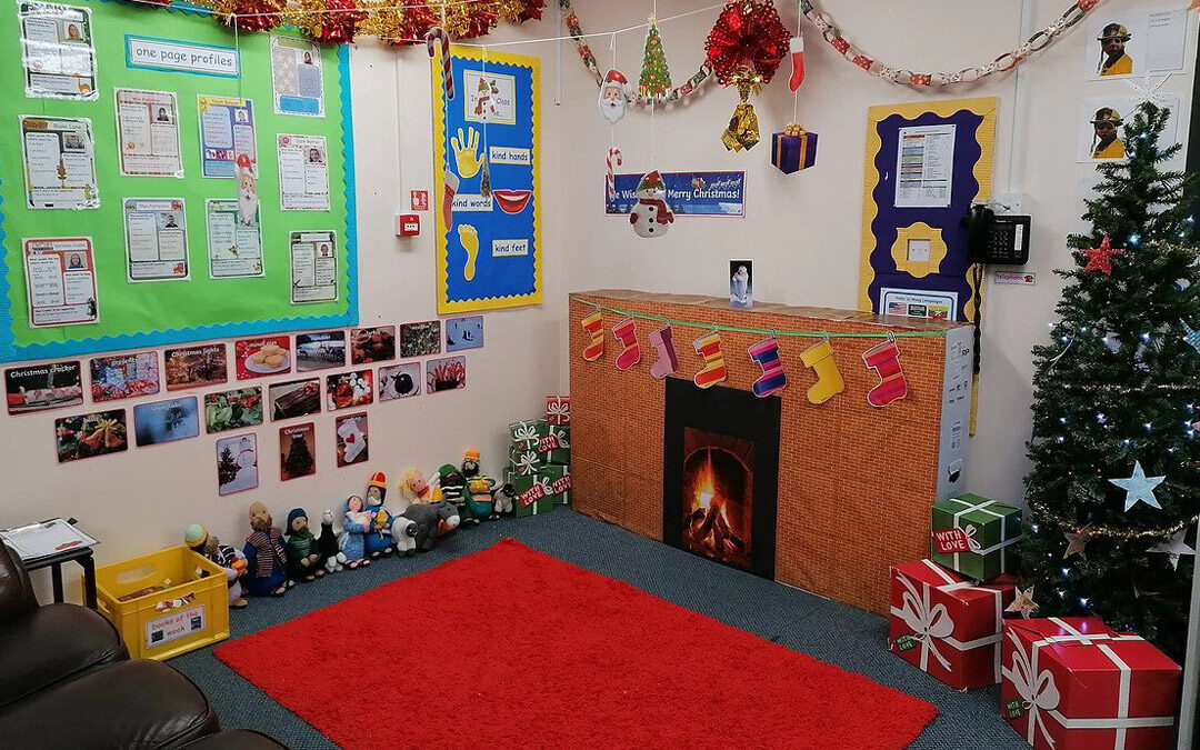 classroom christmas decor