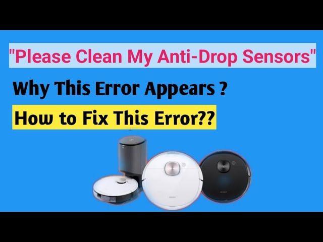 clean anti drop sensor deebot