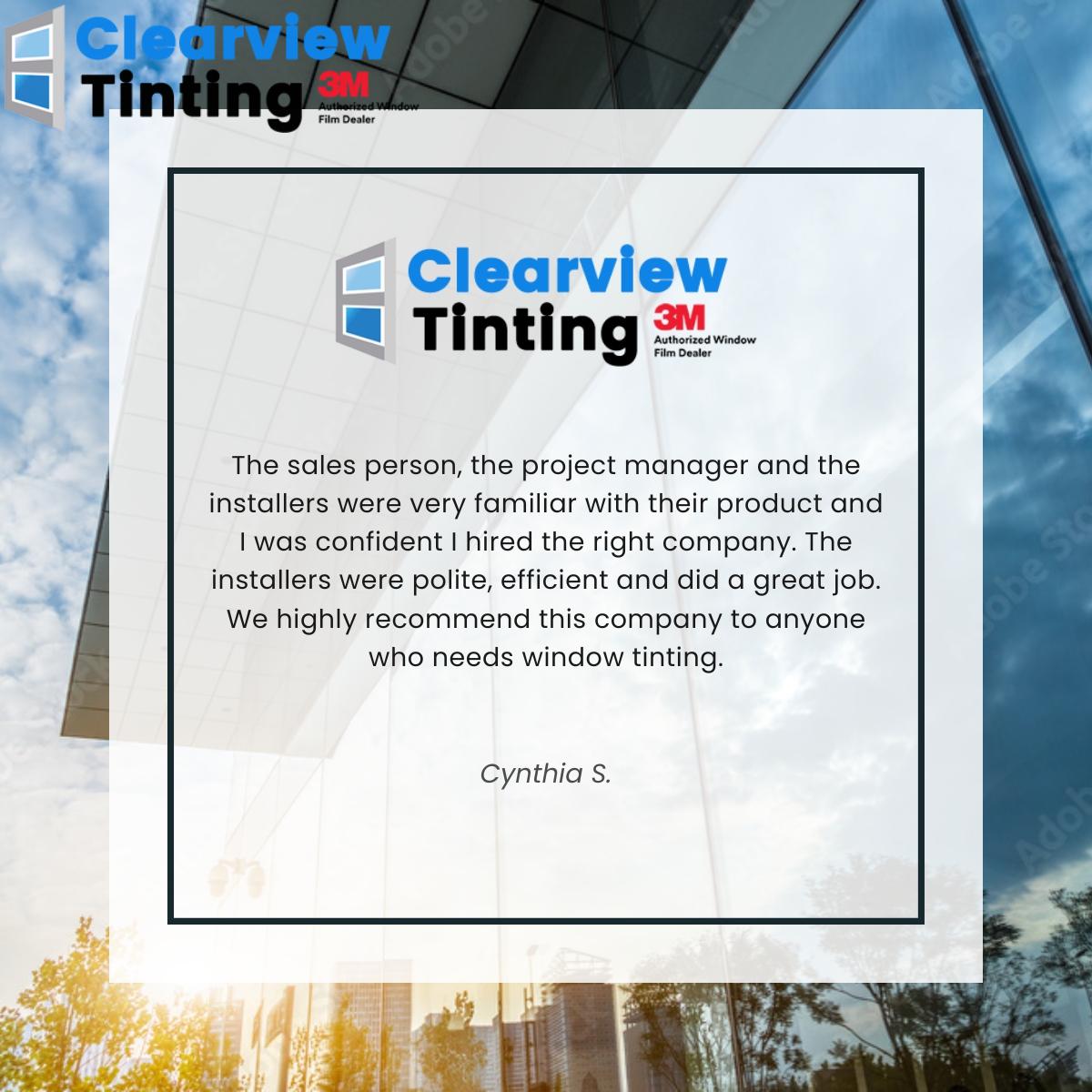 clearview tinting
