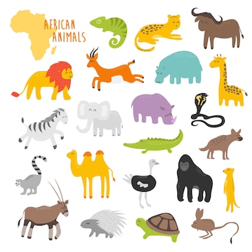 clipart african animals