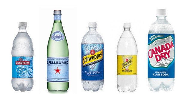 club soda vs seltzer water vs tonic water