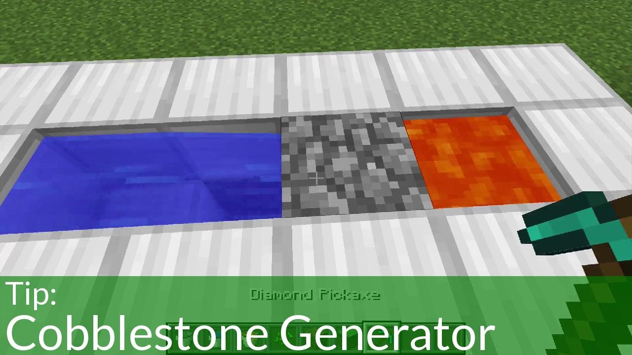 cobblestone maker minecraft