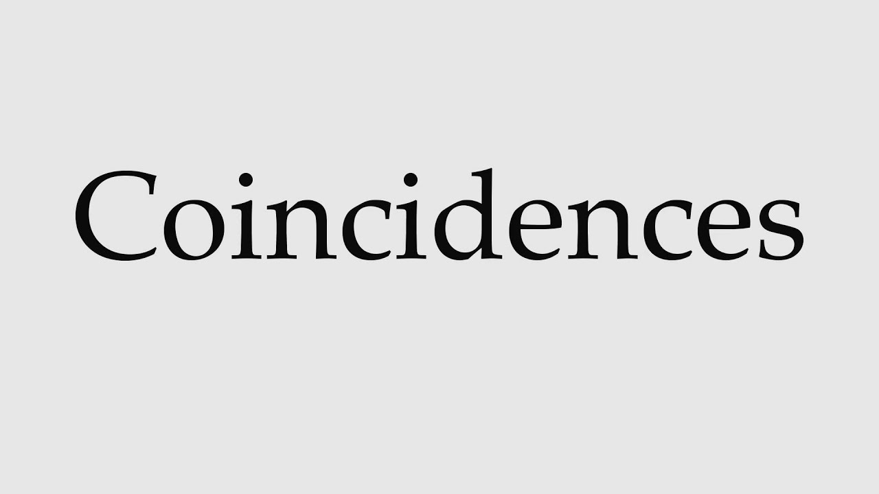 coincidence pronunciation