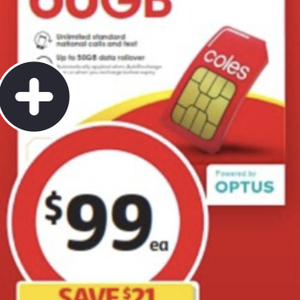 coles optus sim