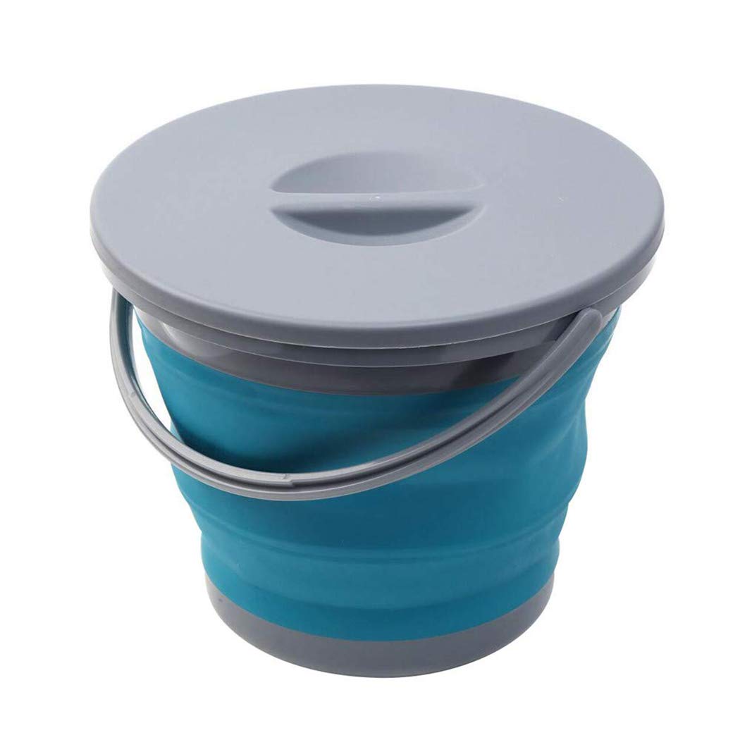 collapsible bucket with lid