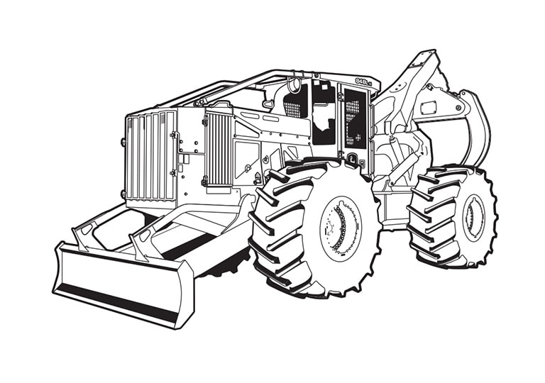 coloring pages tractors john deere