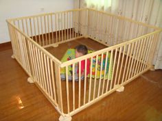 como hacer corral para bebe plegable