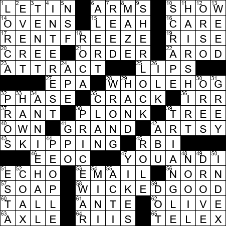 concert souvenir crossword clue