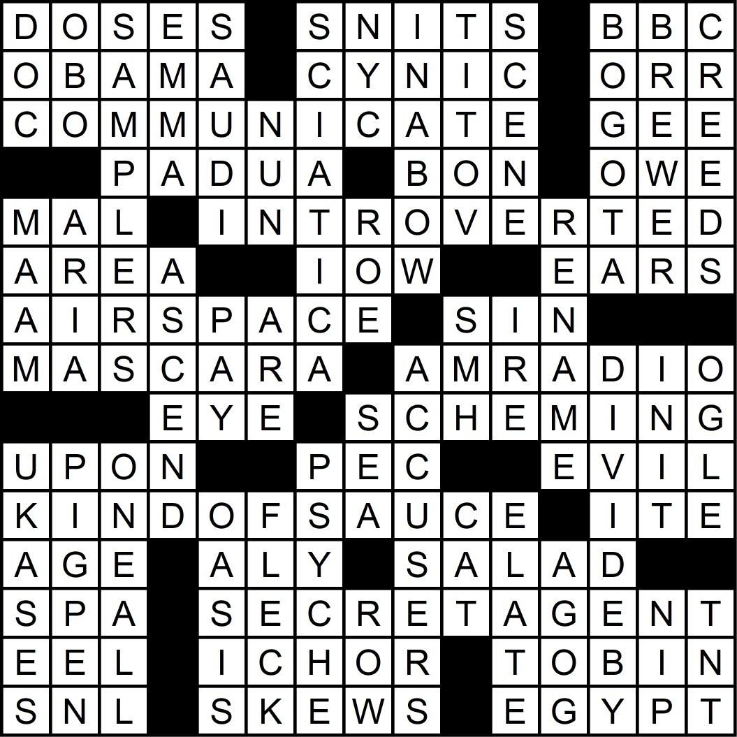 contest crossword clue