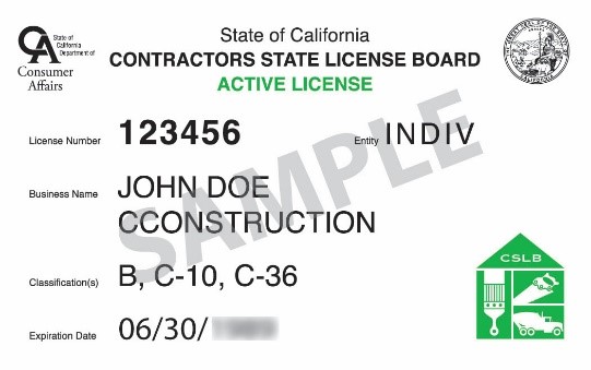 contractor state license board