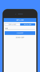 convert aed into gbp