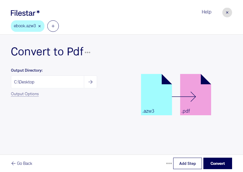 convert azw3 to pdf