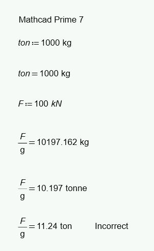 convert t to kn