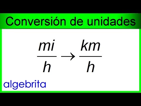 convertir milla a km h