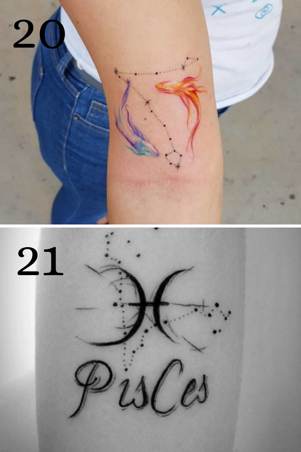 cool pisces tattoos