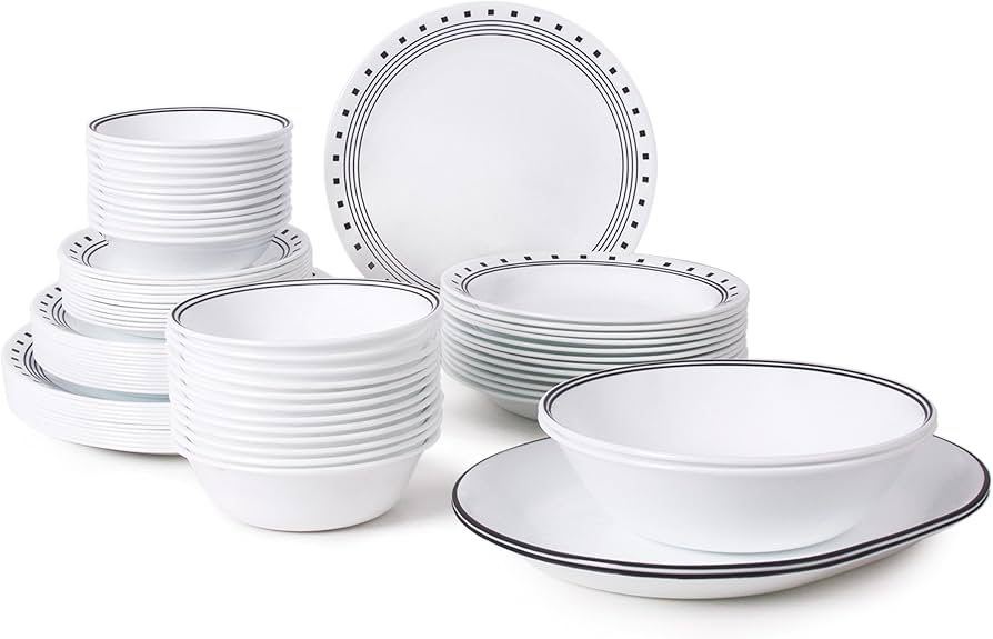 corelle dinnerware set 76 pieces