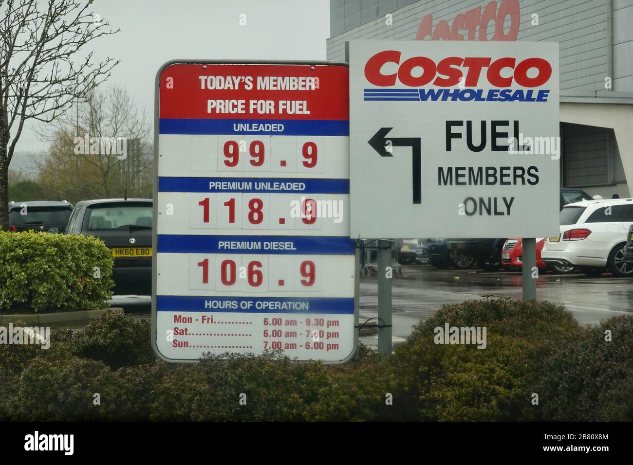 costco glasgow petrol price