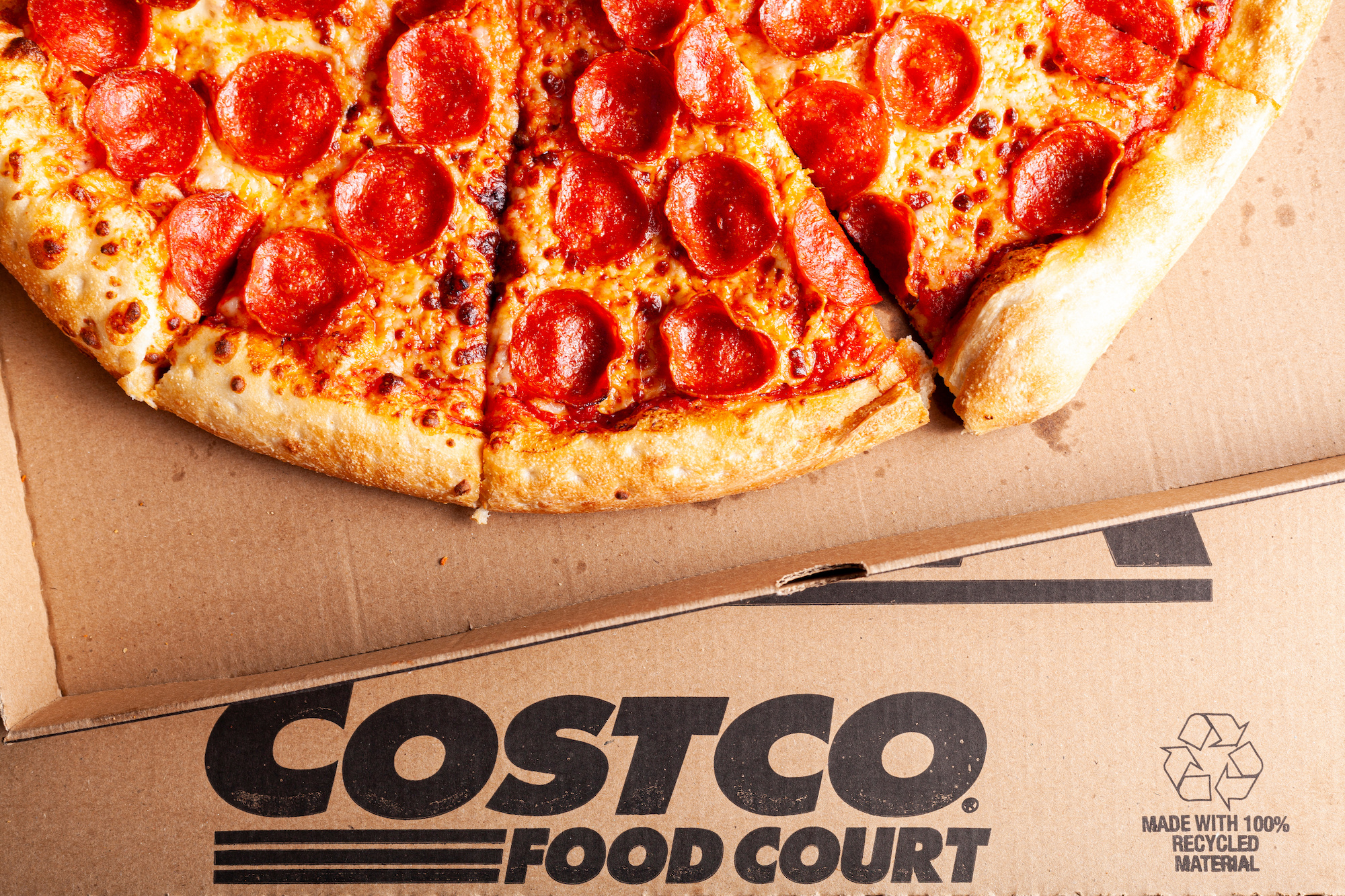 costco pizza serving size