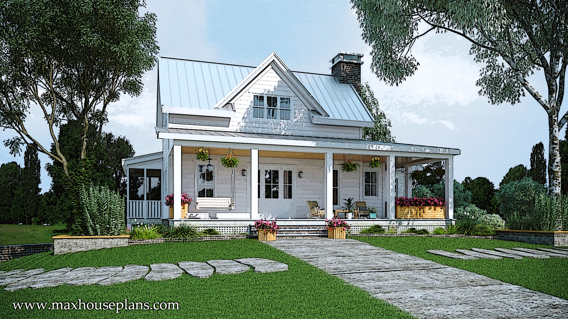 cottage plans with wrap around porches