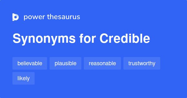 credibility synonyms