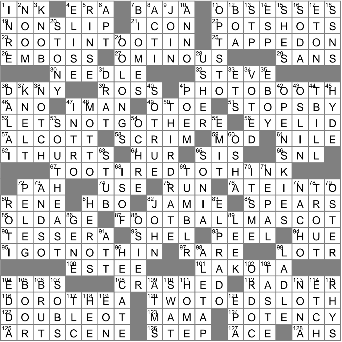 crossword clue consequently