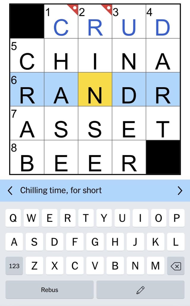 crossword clues nyt