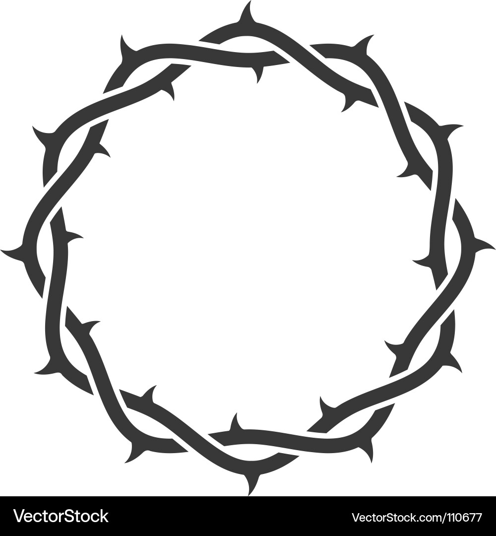 crown of thorns vector