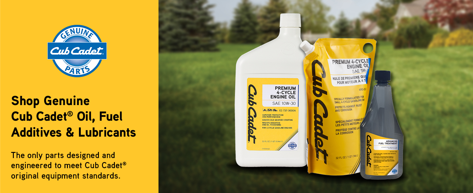 cub cadet lawn mower oil