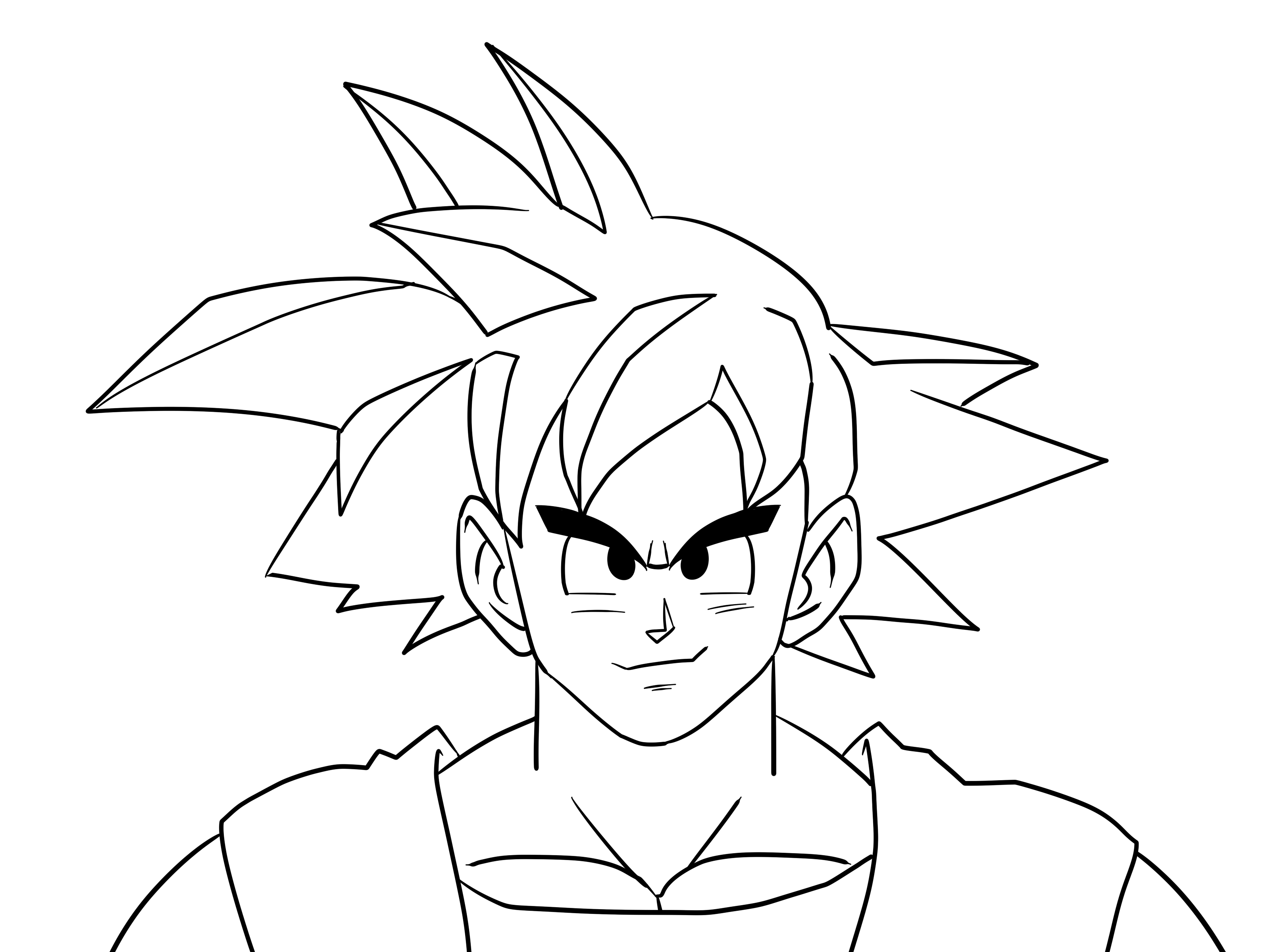 cómo dibujar a goku